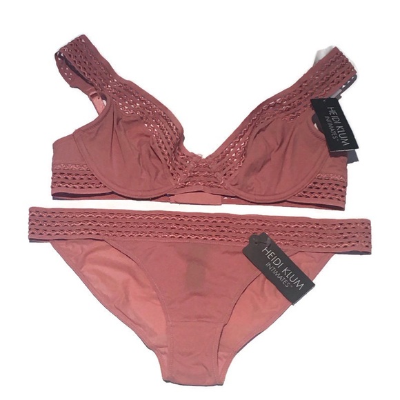 NWT Heidi Klum bra & panty set size 38C and Large - Picture 3 of 13